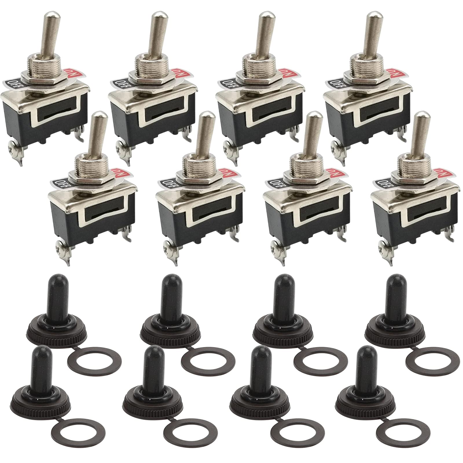 Amazon.co.jp: GOODCHI 車トグルスイッチ 12-24V/15A 2ピンロッカー 