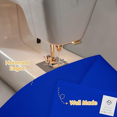 Miniatura 4 de BRILLMAX - Manteles para mesa rectangular de 6 pies, tela de lino de poliéster, lavable, para boda, recepción, banquete, fiesta de cumpleaños, 60 x