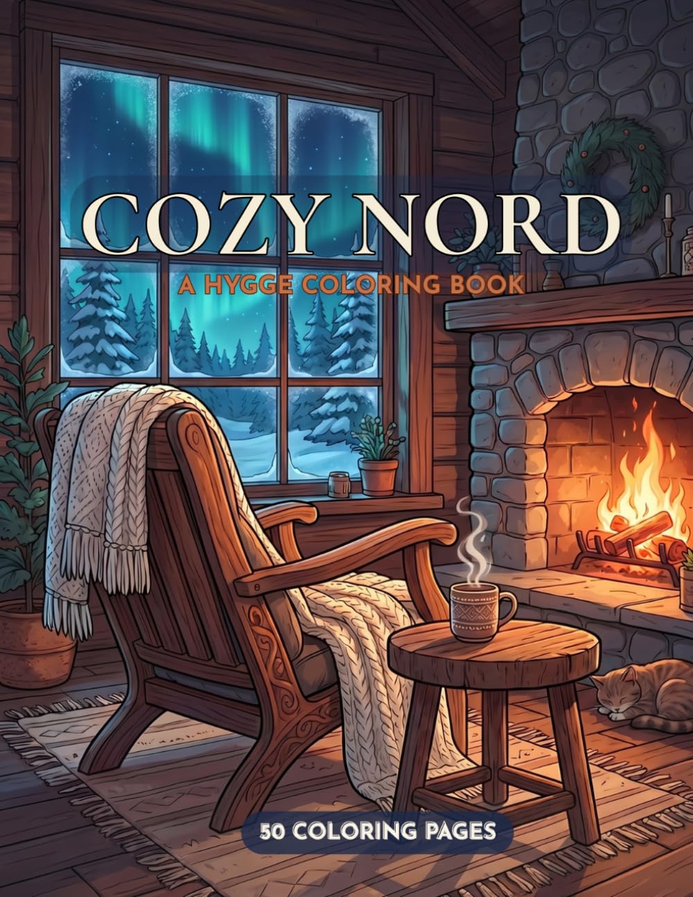 Cozy Nord: A hygge coloring book