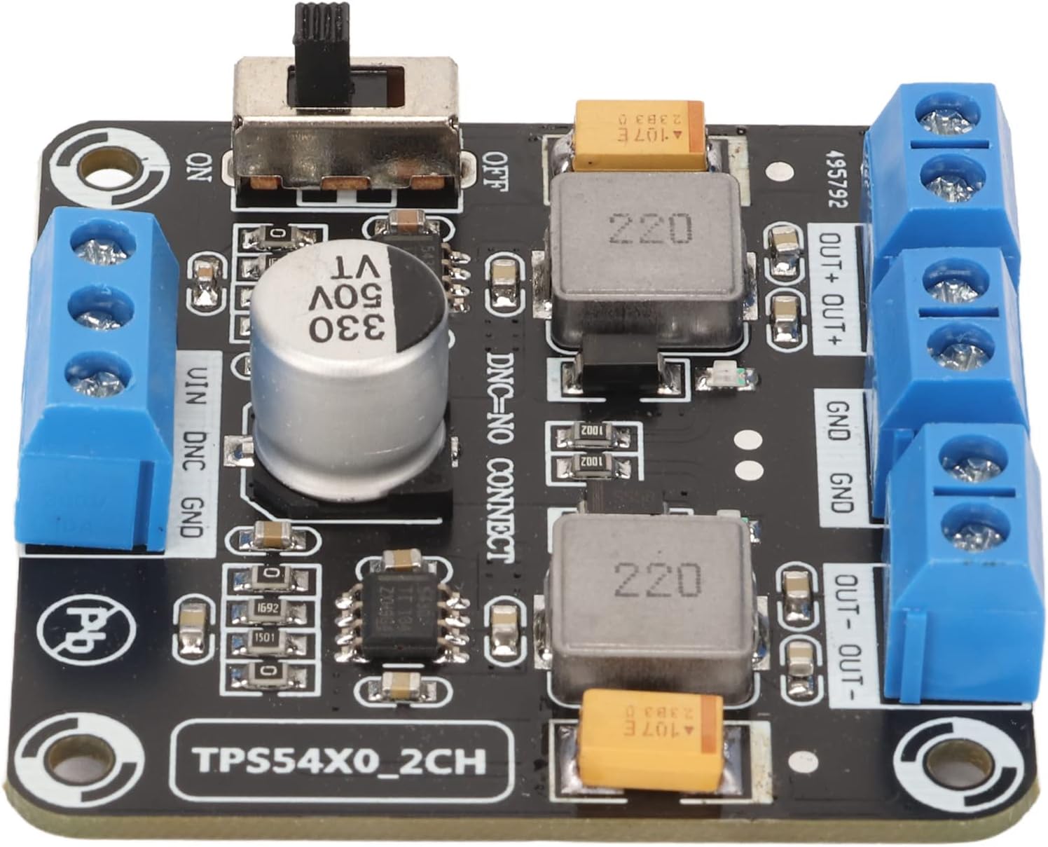 ASHATA Positive Negative Dual Output Module, Dual Power Supply Modules, TPS5430 12V 15V Reverse Connection Low Noise Voltage Converter Module