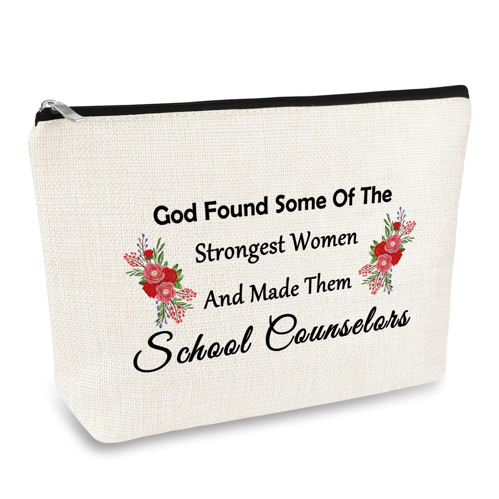 School Counselor Gift for Women Cosmetic Bag Teacher Makeup Bag Counselor Appreciation Gift Thank You Gift for Counselor Birthday Christmas Gift for