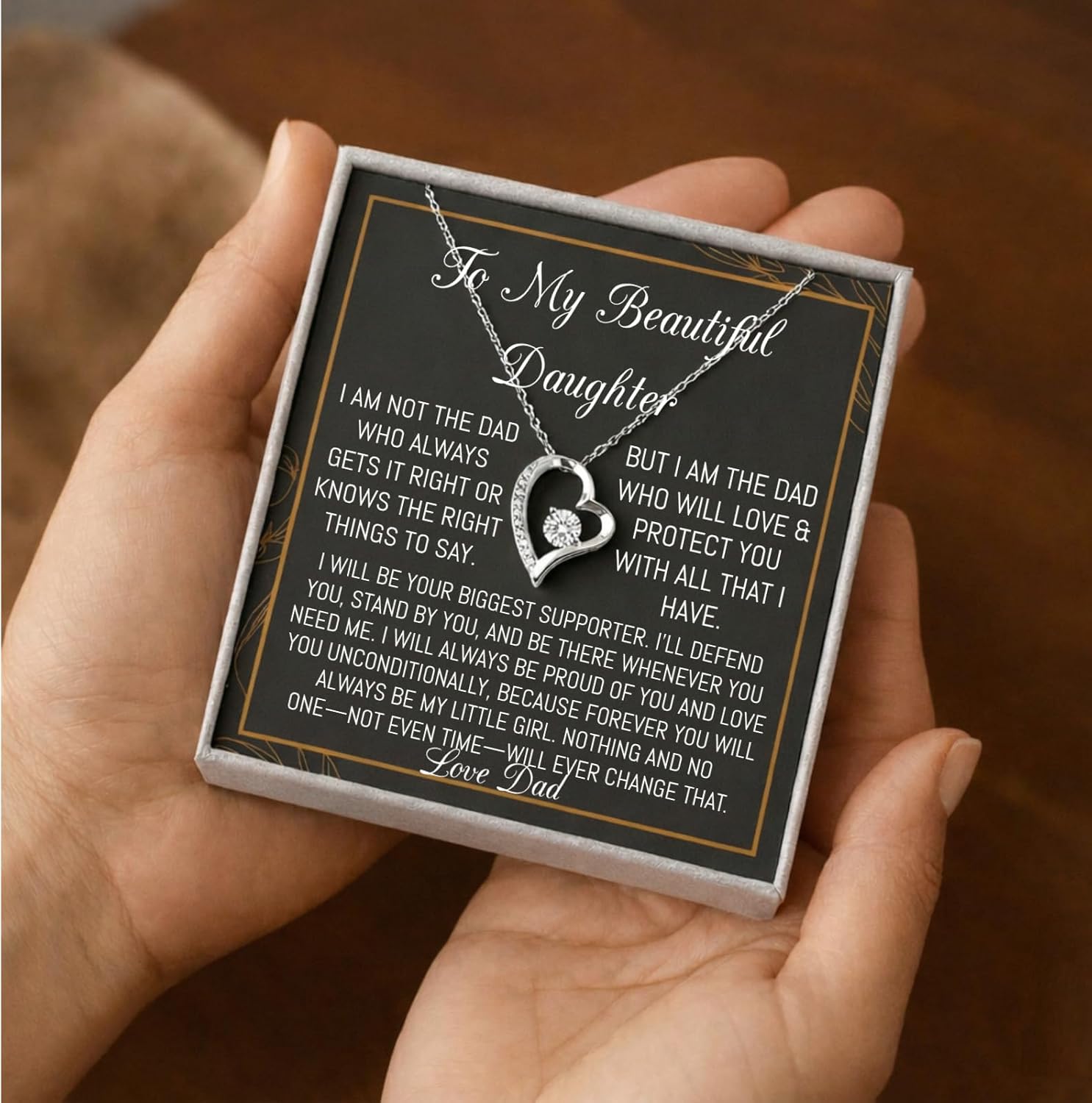 To My Daughter Gifts, Gifts for Daughter, Father Daughter Gifts, Gifts For Daughter From Dad, Daughter Necklaces, Daughter Necklace From Dad - Image 4