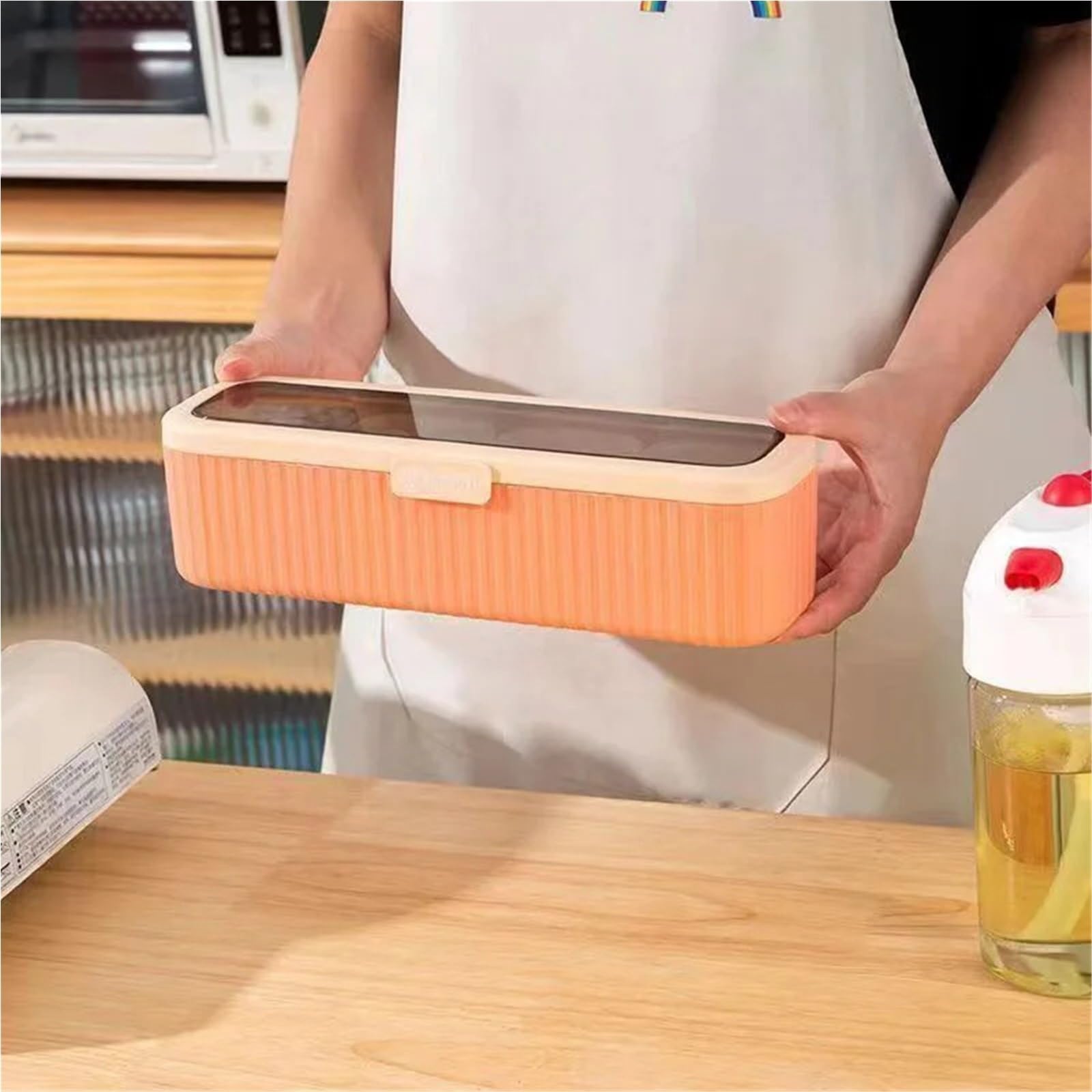 Scatola Dei Condimenti 1PC Set di scatole for spezie da cucina professionale Scatola condimenti combinata for uso domestico Bottiglie condimento Lattine Barattoli(Pink)