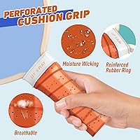 Vista 4 de Juego de 4 palas de pickleball de madera prémium con 4 bolas de pickleball para interiores y exteriores y 1 bolsa de transporte, raquetas