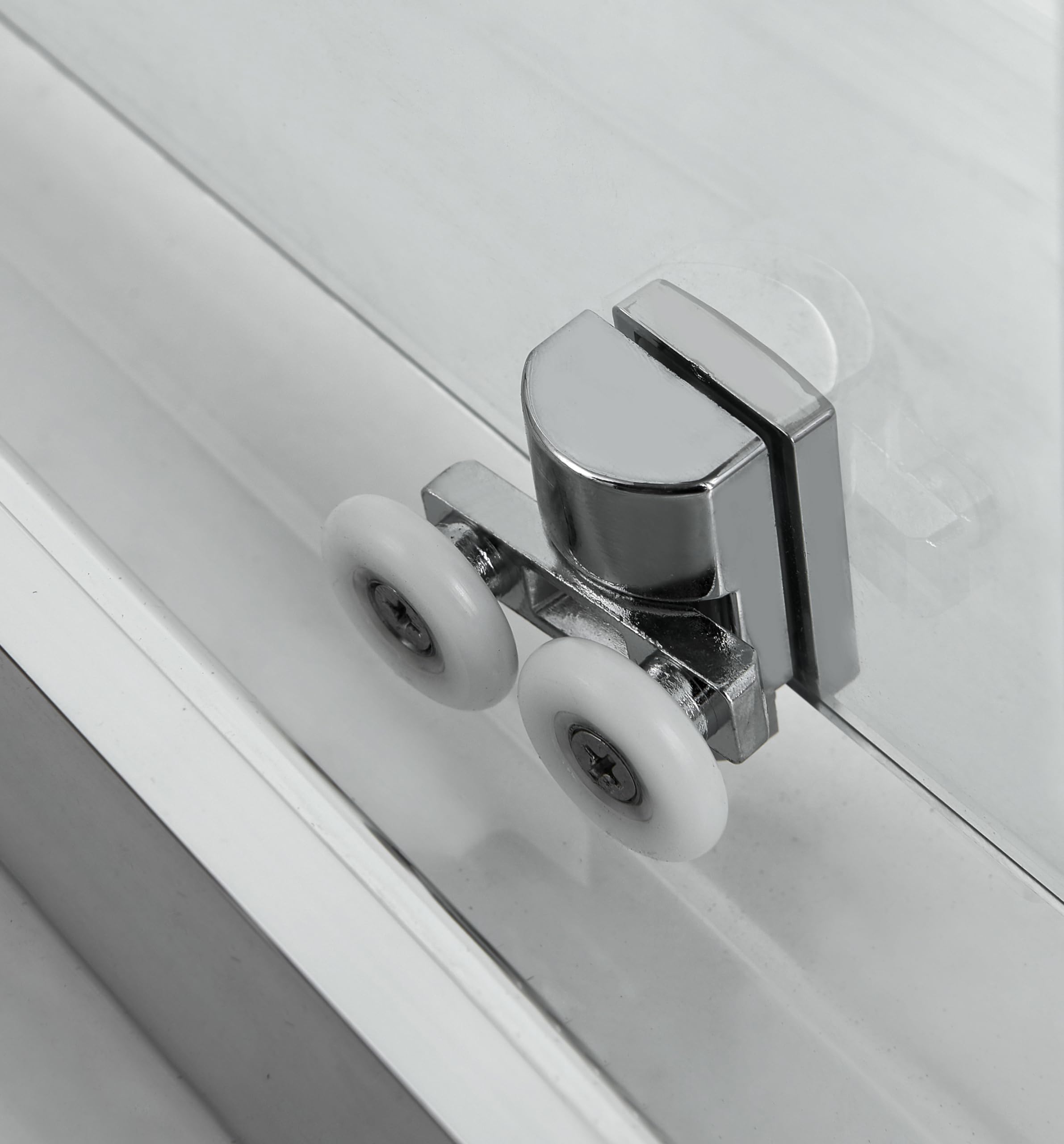 SANOTECHNIK Cabina de ducha completa AUSTIN 90 × 90 × 215 cm – Sistema de ducha todo en uno | Cristal de seguridad ESG, radio táctil, techo LED, chorros de masaje, montaje rápido y ducha completa |