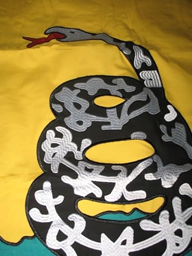 Miniatura 5 de Premium 3x5 Embroidered Gadsden Tea Party Double Sided 100% Cotton Flag with clips