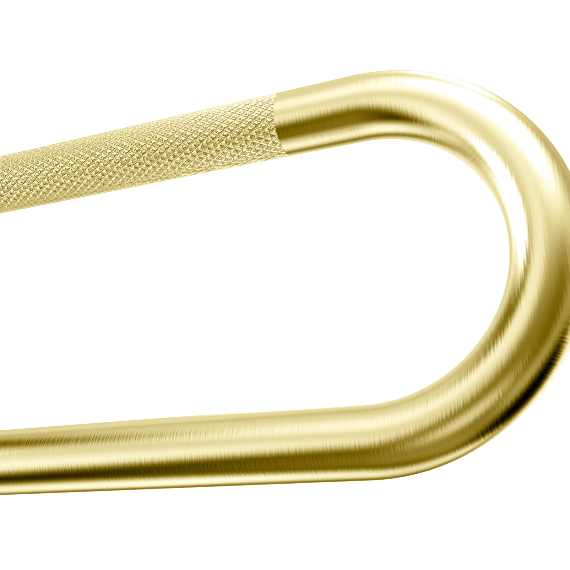 Barra di sostegno da parete oscillante – Capacità 226,8 kg – Binario di sicurezza per WC ribaltabile per anziani, in acciaio inox, impugnatura testurizzata, conforme ADA, lunghezza 76,2 cm, ottone