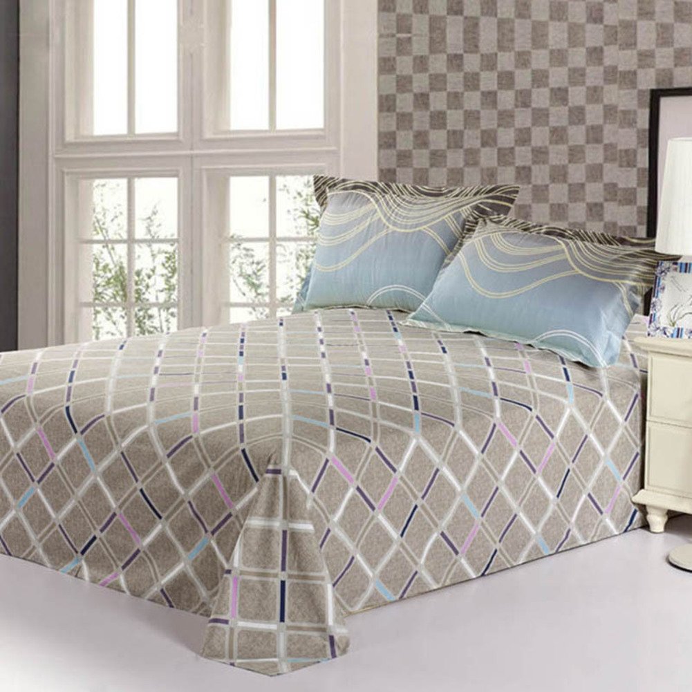 Drap de lit double dortoir en pur coton au tissage résistant