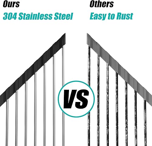 Miniatura 2 de Yeepoo Escurridor de platos enrollable triangular, organizador compacto y plegable de acero inoxidable sobre el fregadero, ahorro de espacio para