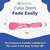 Vista 5 de 3 espátulas de mezcla de plástico de grado dental Espátula rosa de mango recto autoclavable para dentistas Espátula de plástico dental