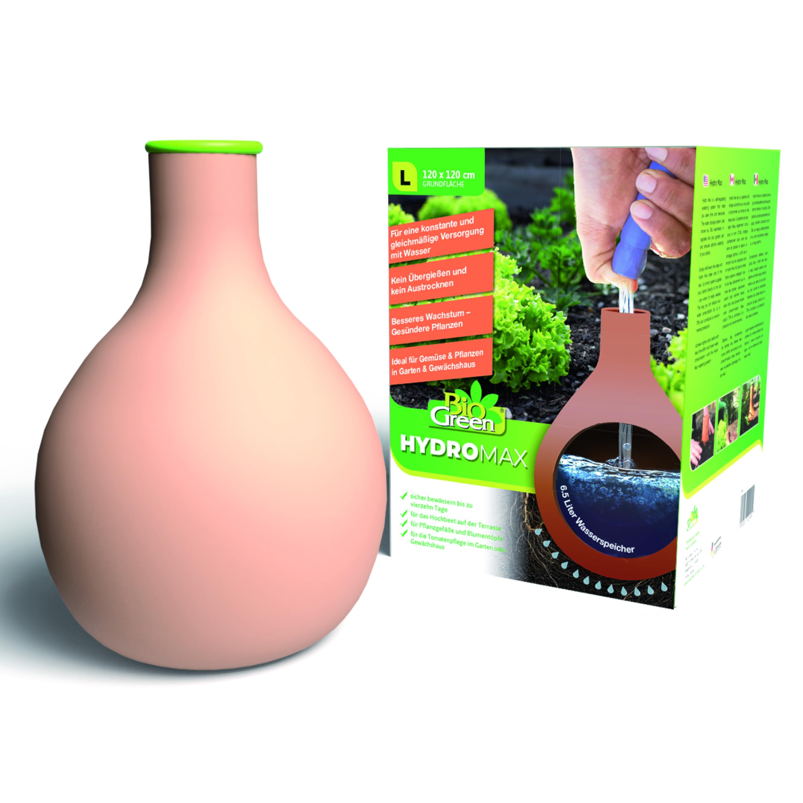 Bio Green HM-L Large HYDRO Max Clay Vessel - Brown