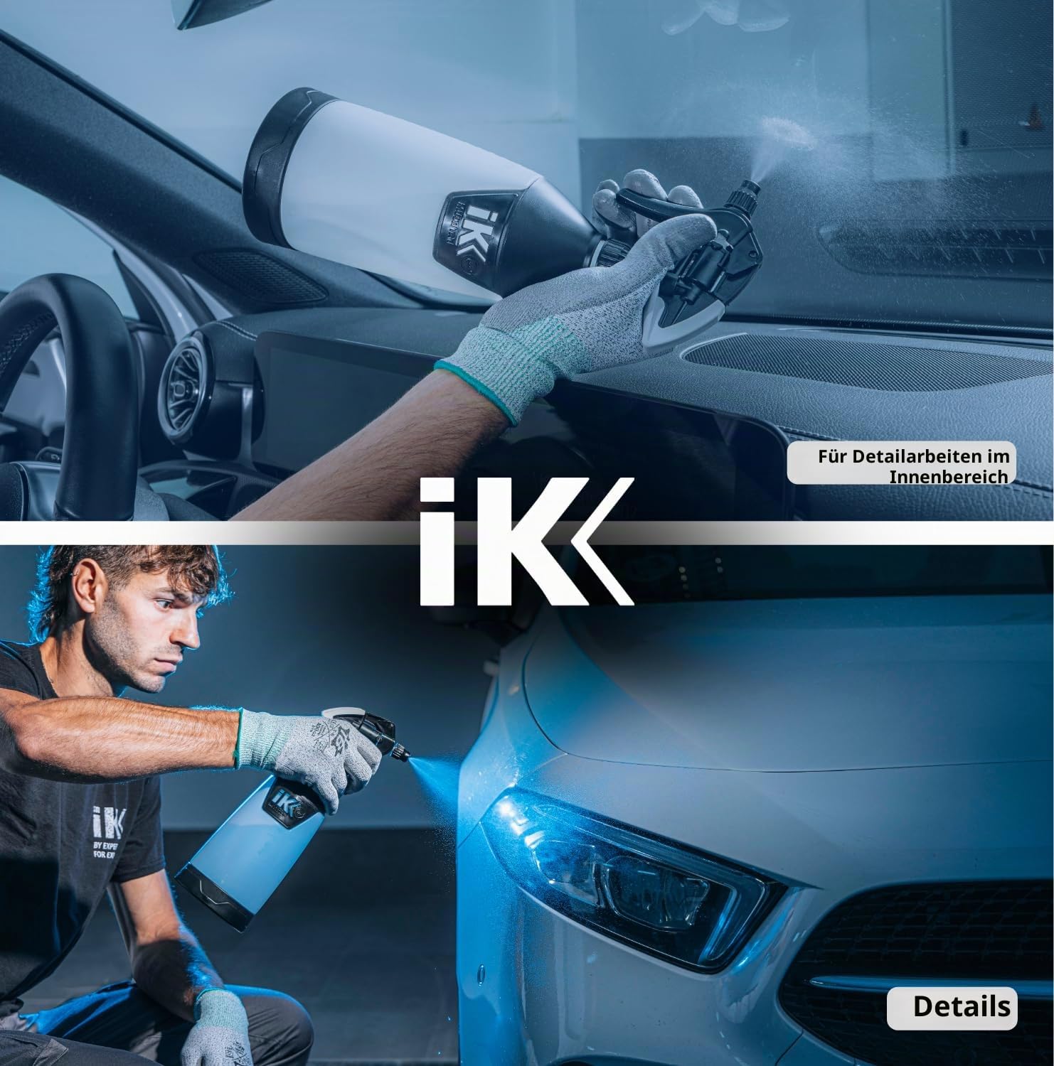 IK Multi TR 1 360 – Professionelles 360-Grad-Sprühgerät in jeder Position – 1 l Fassungsvermögen, kompatibel mit Chemikalien, ideal für Reinigung, Detailing, Desinfektion und Wartung