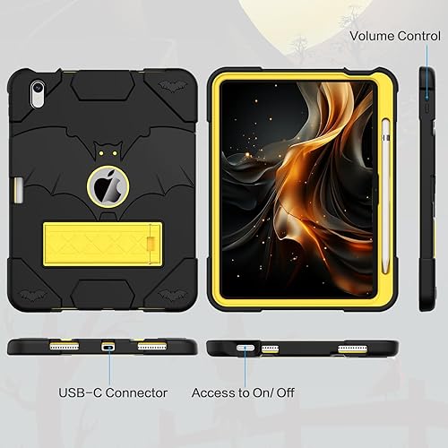 Miniatura 8 de Funda para iPad de 10 generación para niños de 10.9 pulgadas 2022, delgada y resistente, a prueba de golpes, con soporte integrado para iPad de 10.9