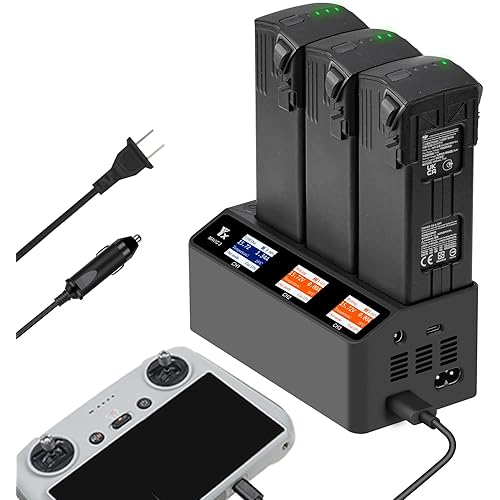 230W LCD Multifunction Battery Charger for DJI Mavic 3 Pro Cine Classic Enterprise Drone,Parallel Fast Charging Hub,Simultaneous Charge 3 Batteries