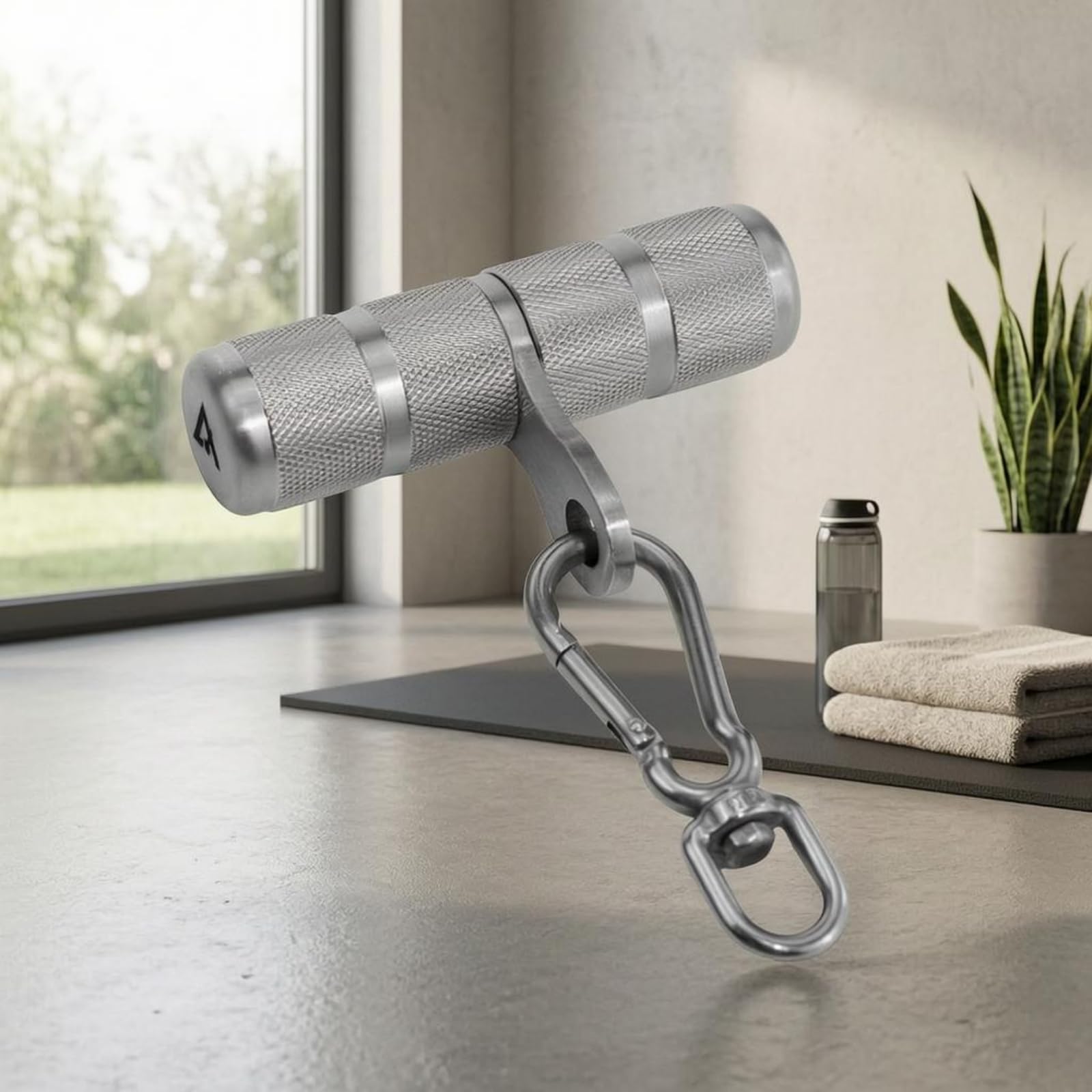 Maniglia per Attrezzi Fitness Maniglia Cavo Palestra Impugnatura Cilindrica Accessorio per Tirate Snodo Girevole in Acciaio Inox 304 Robusto Adatta a Allenamento Funzionale Palestra Casa