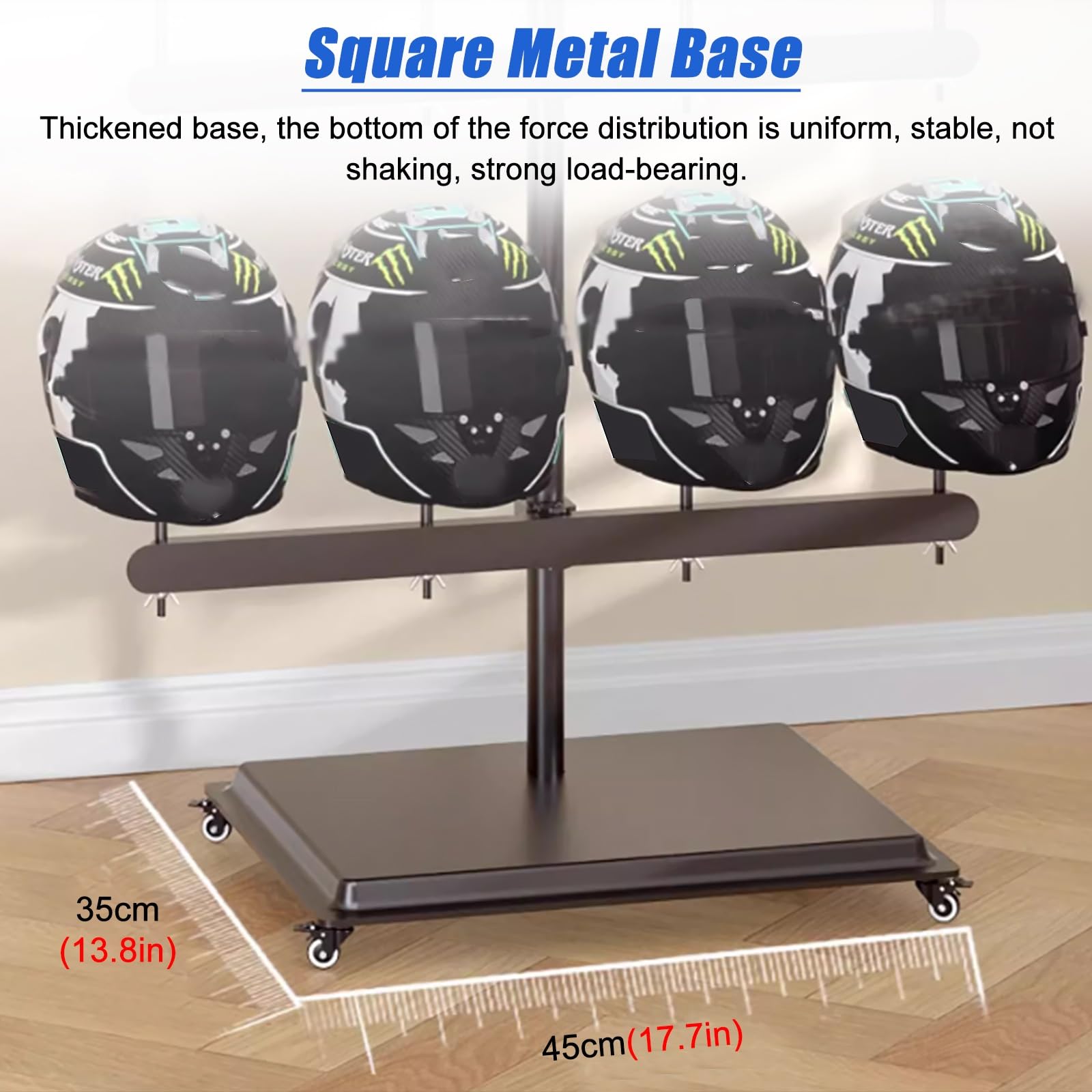 Soporte para Sombreros Independiente, Ajustable, para Cascos y Sombreros, Organizador de Cascos de Seguridad para Carreras/vehículos eléctricos/Obras de constru,