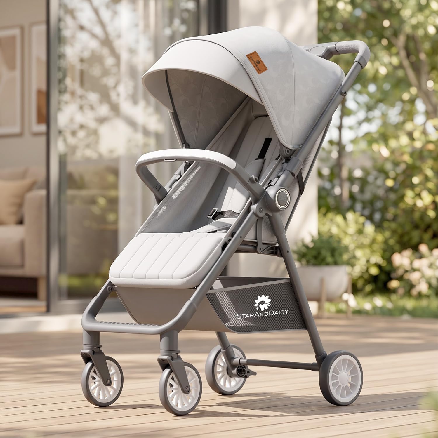 StarAndDaisy Foldable Stroller - Lightweight & Travel Pram -10
