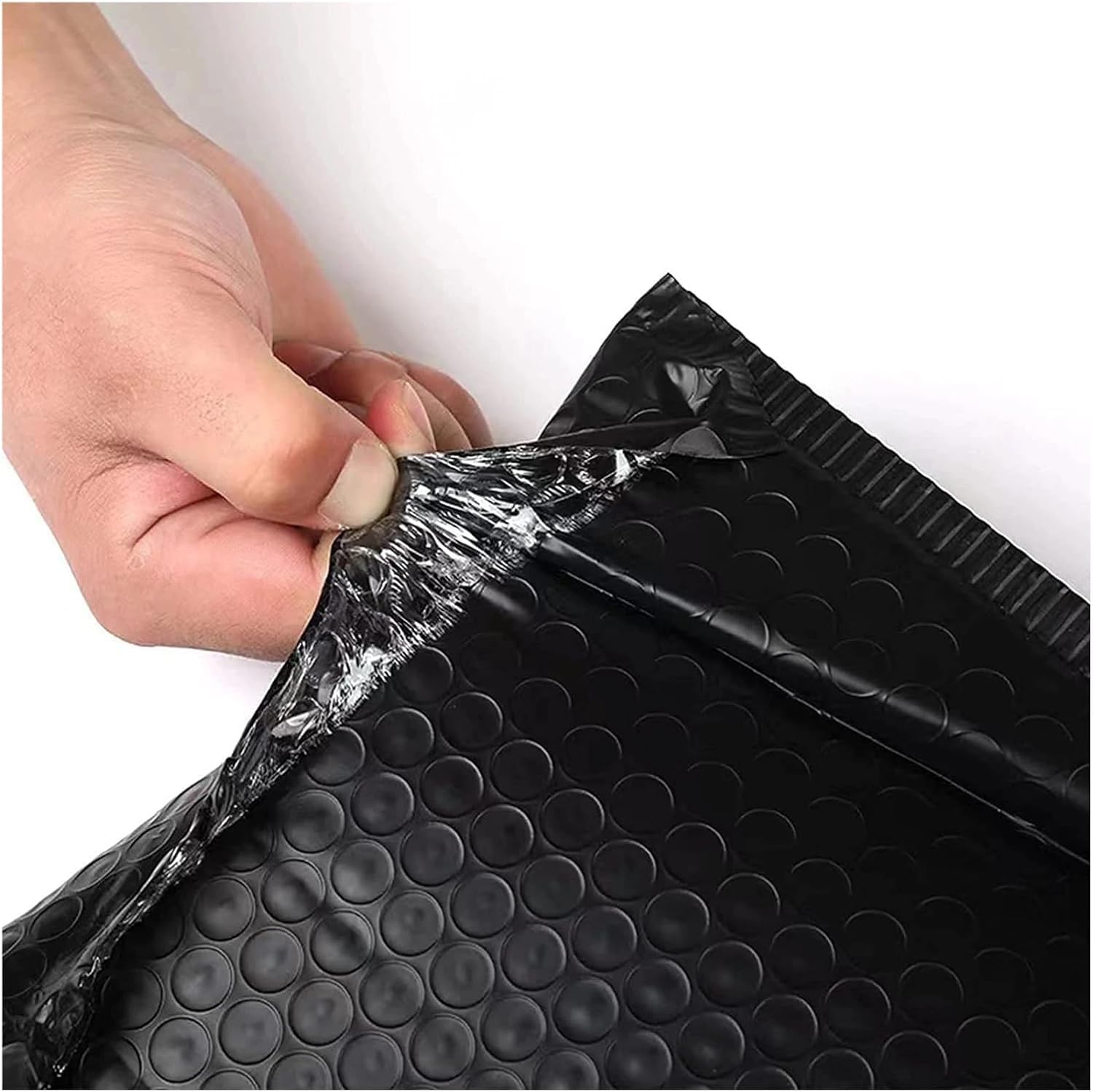 Sobres de burbujas Embalaje de plástico de burbujas Bolsa de envío Bolsas de mensajería negras autoselladas Sobres de burbujas acolchados Bolsas de envío Bolsas de envío Embalaje de 100 pieza