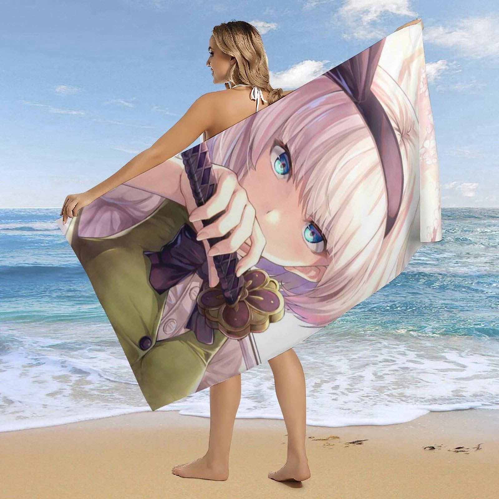 東方project  美少女　水着　超希少　バスタオル　HT35 東方project 美少女水着超希少バスタオルHT35