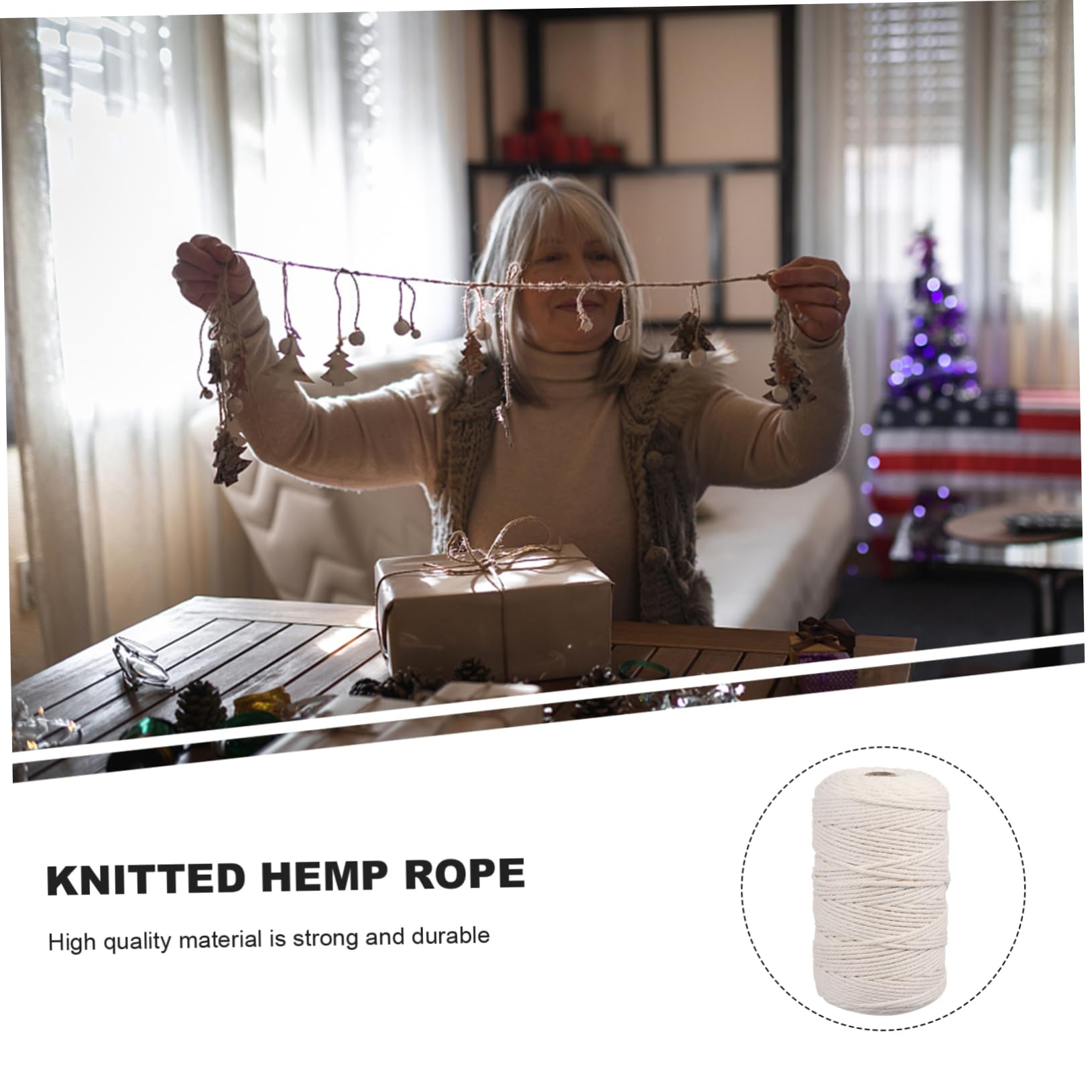 STOBOK 200m Corda Per Macrame Di Filo Naturale Per Decorazioni Fai Te Appendini Per Piante e Arazzi Perfetta Per Progetti Creativi e Decorazioni Boho