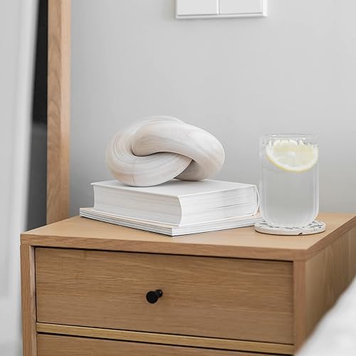 Miniatura 6 de Wood Knot Decor Natural - Coffee Table Sculpture, Wood Chain Link Decor, Decorative Chain, Wooden Knot, Console Table Decoration Items, Shelf