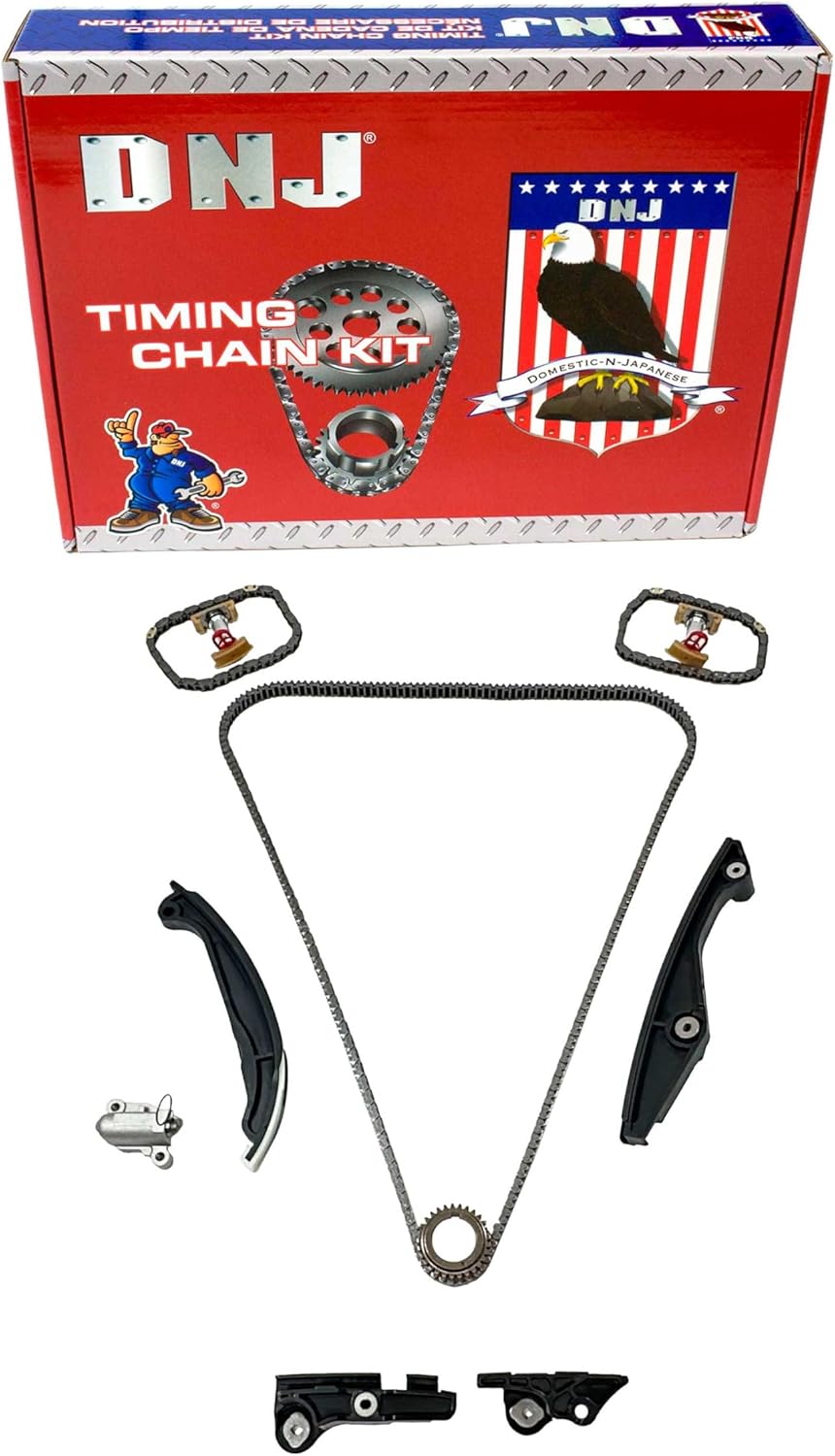 DNJ TK4398 Timing Chain Kit for 2020-2022 Hyundai Kia Accent Rio Venue 1.6L L4 16V DOHC 1598cc