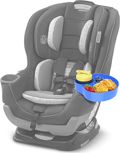 Miniatura 2 de Bandeja de aperitivos para asiento de automóvil para niños bandeja de asiento de automóvil para niños con soporte para tazas, esencial para viajes