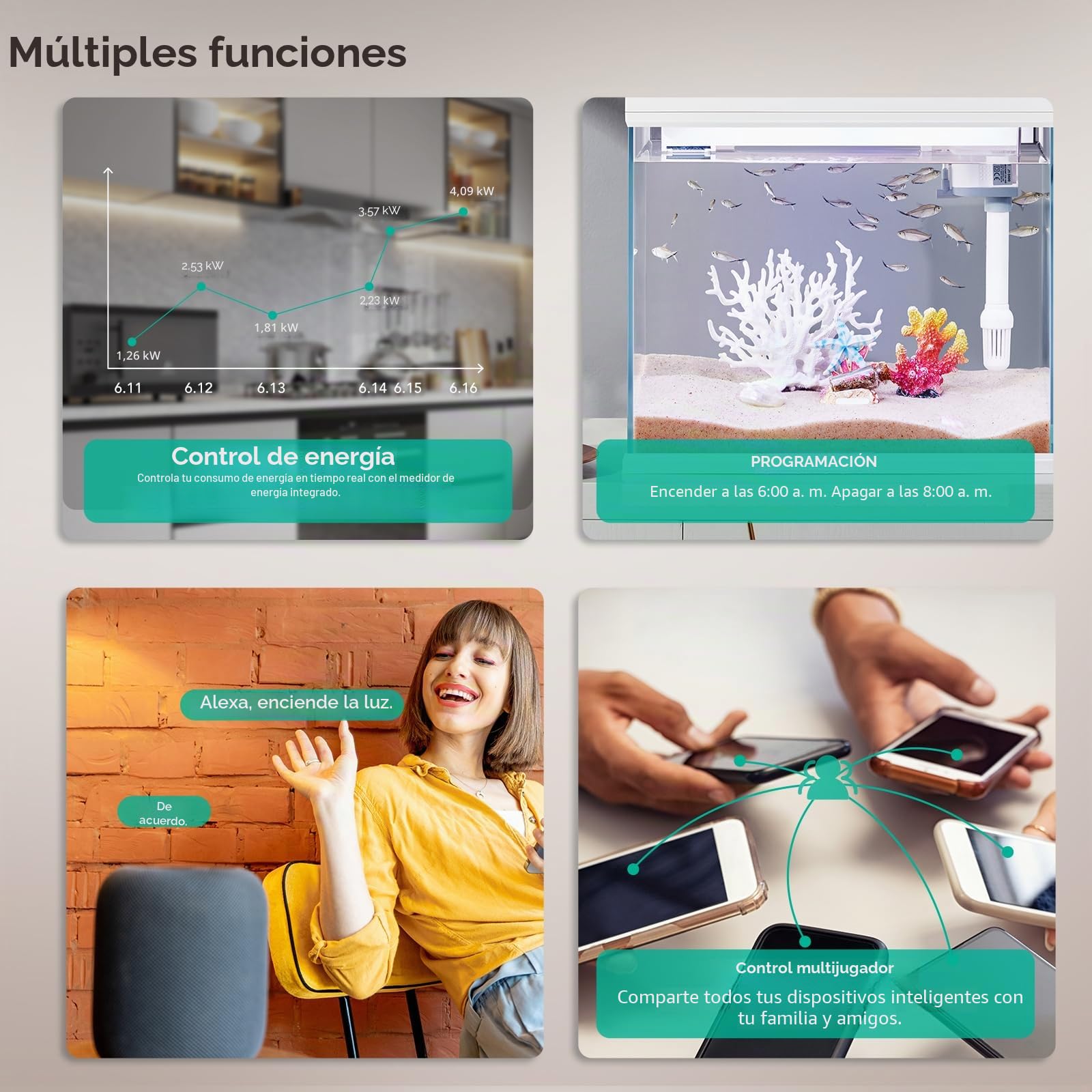 BSEED Enchufe ZigBee con Cargador Rápido USB C 20W con Medición de Corriente,Schuko WLAN Empotrada para Alexa/Google Home, Enchufe Inteligente 16A,1 Gang Negro(Requisito del Gateway Hub)