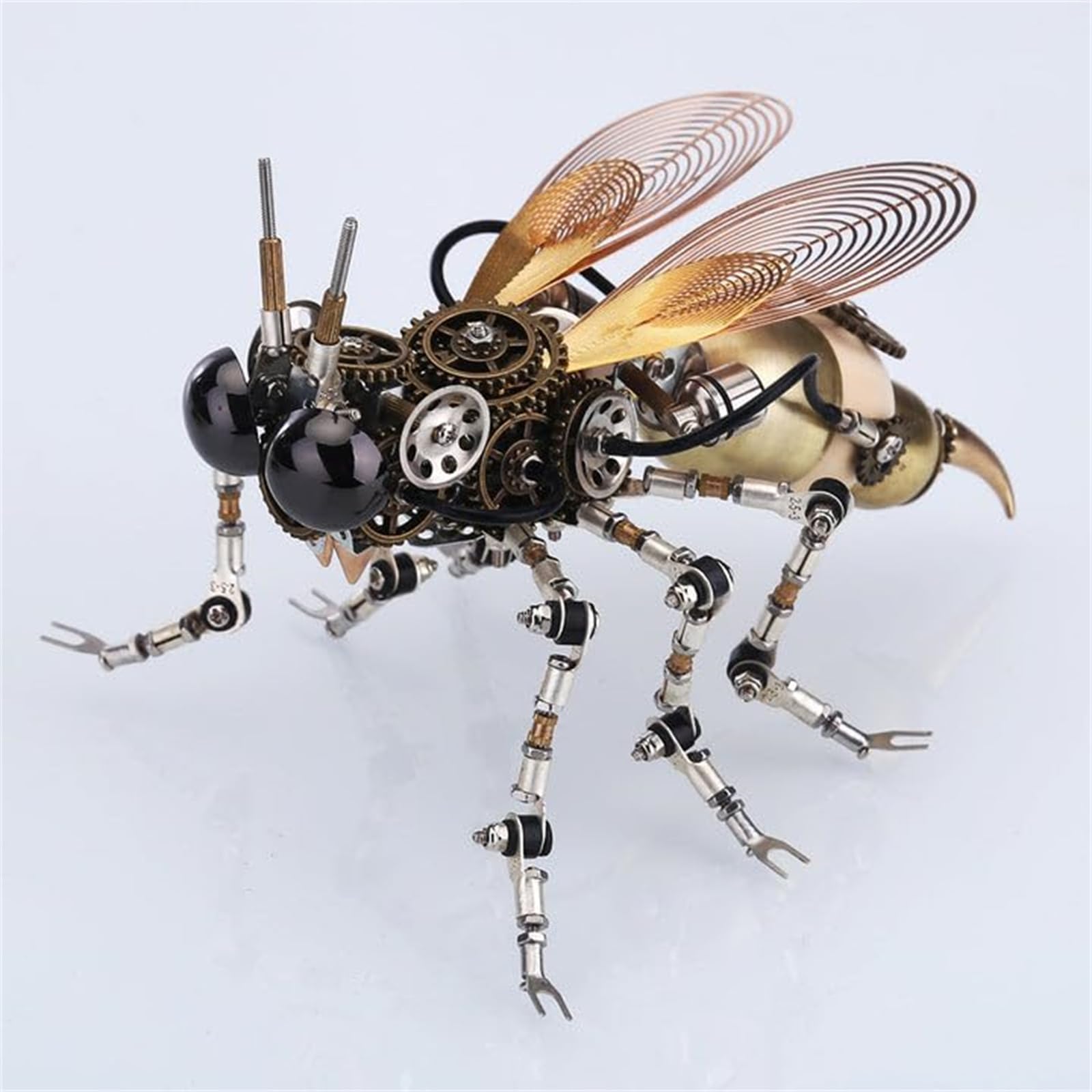 Metalkitor 3D-Metall-Puzzles für Erwachsene, Wespenmodellbausatz, mechanisches Steampunk-Ornament zum Selbermachen, Zusammenbauen, Basteln, Gehirn-Teaser, tolle Raumdekoration und Geschenkwahl, 627+