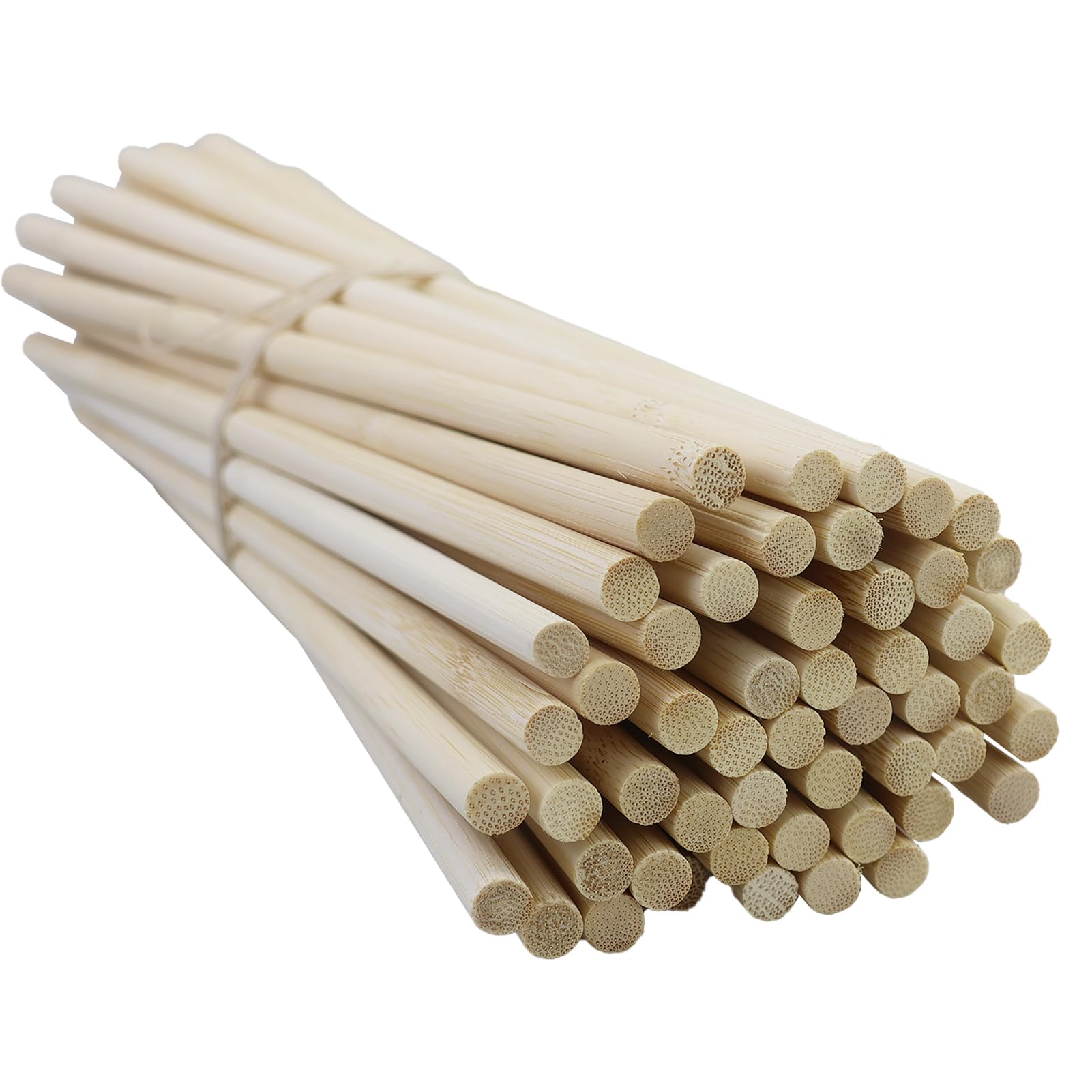 52 Bastoncini Di Legno Per Fai Da Te - 8mm X 30cm | Per Artigianato E Decorazioni - Foto 4