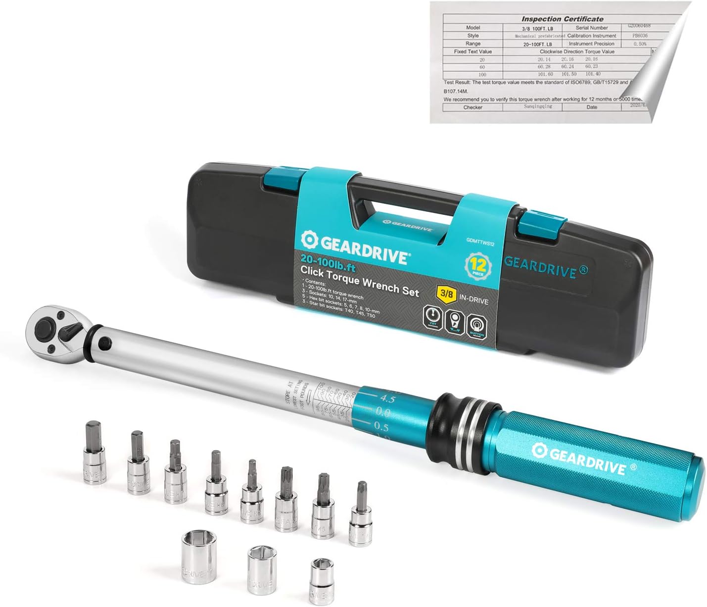 Gear drive torque wrench Clearance