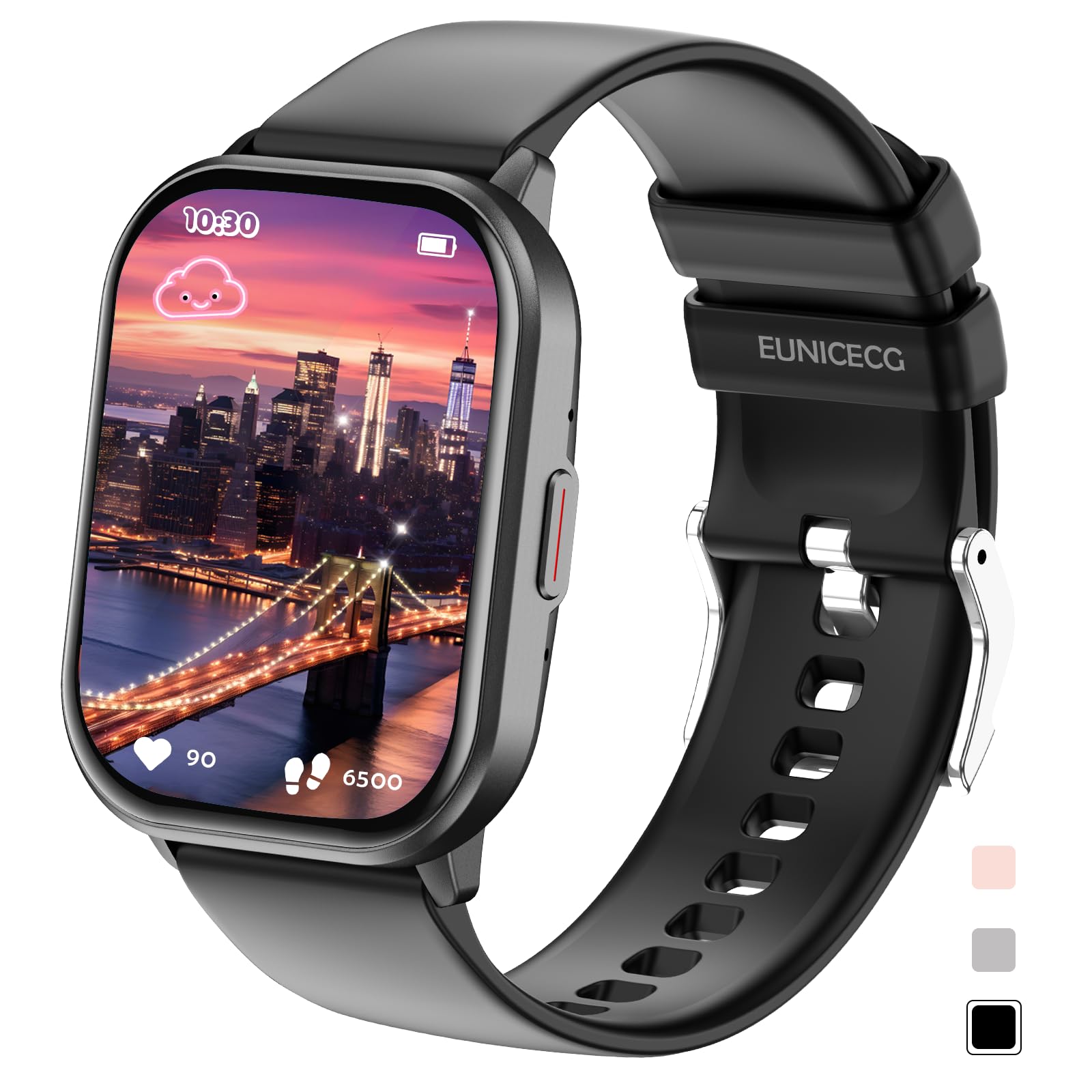 EUNICECG KID99J Smart Watch with charging cable connected