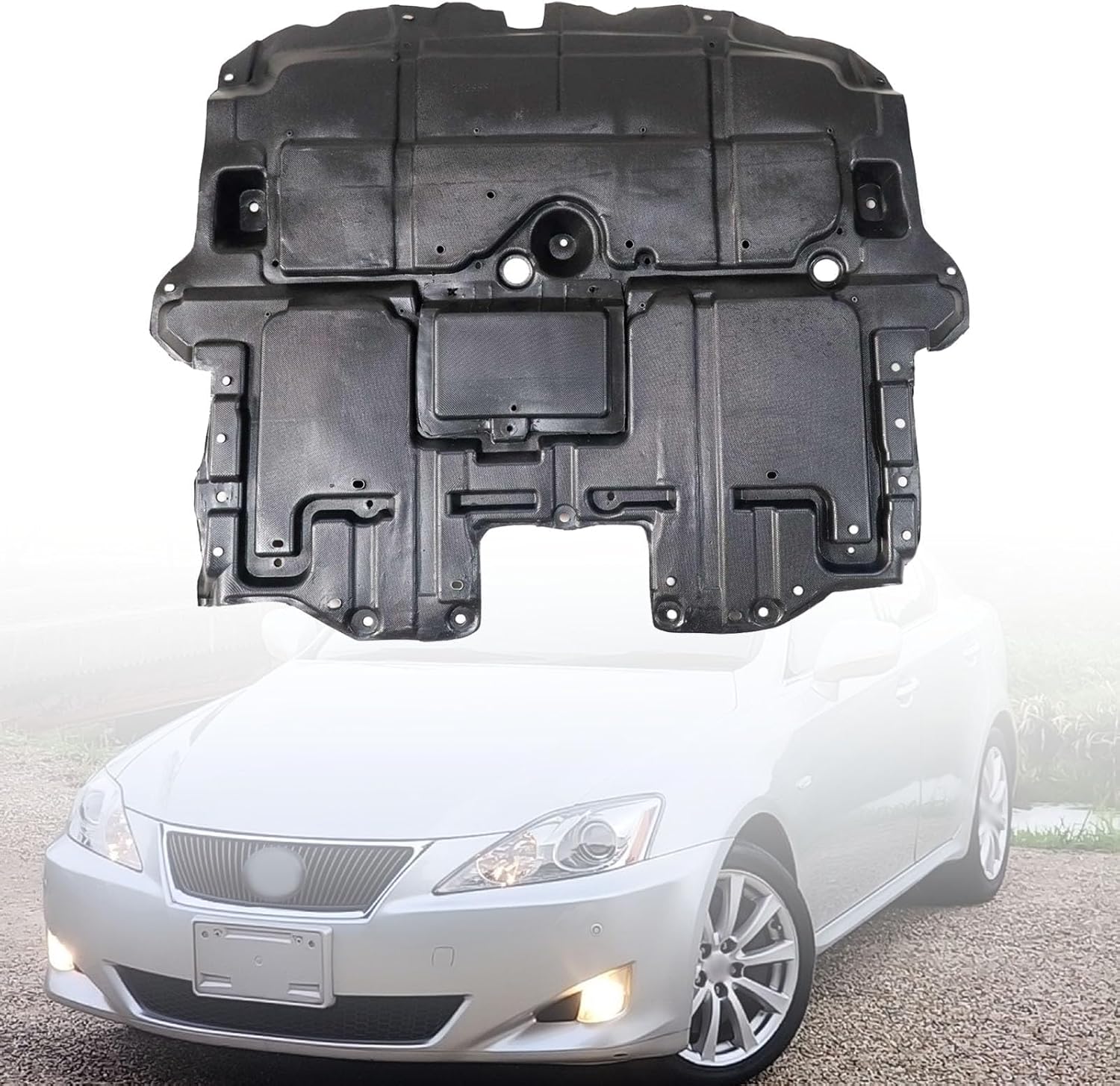 Under Cover Engine Splash Guard Shield Compatible with Lexus IS250 IS350 2006-2009 Replace# 5141053060