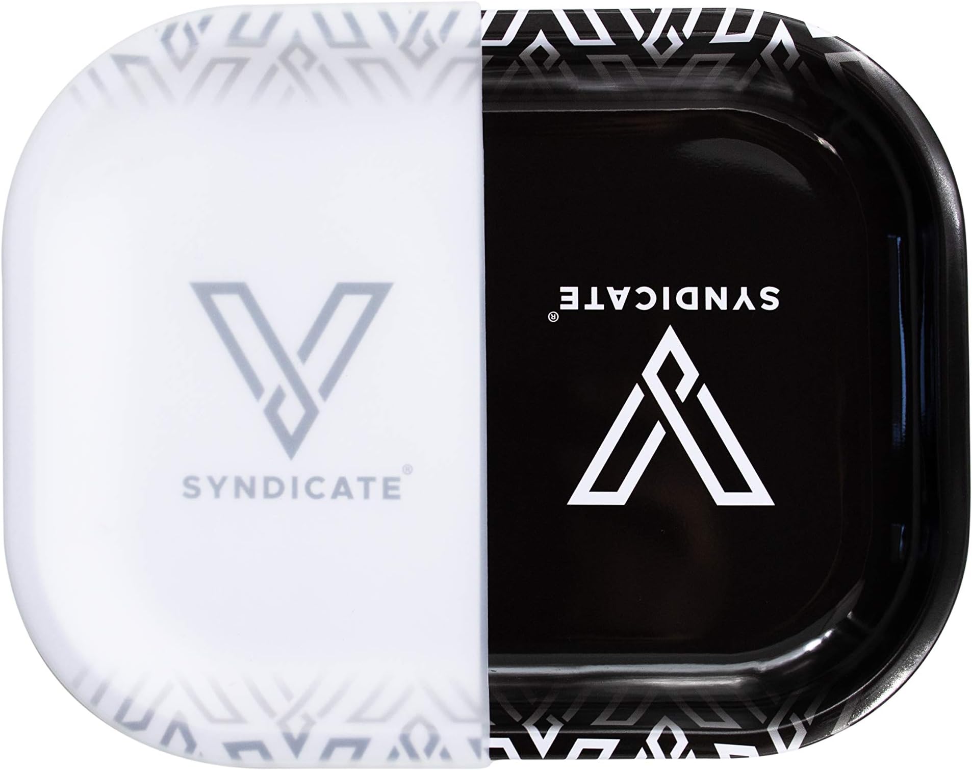 Hybrid Dab Mat Rolling Tray Black and White Design by V Syndicate (V, Small)