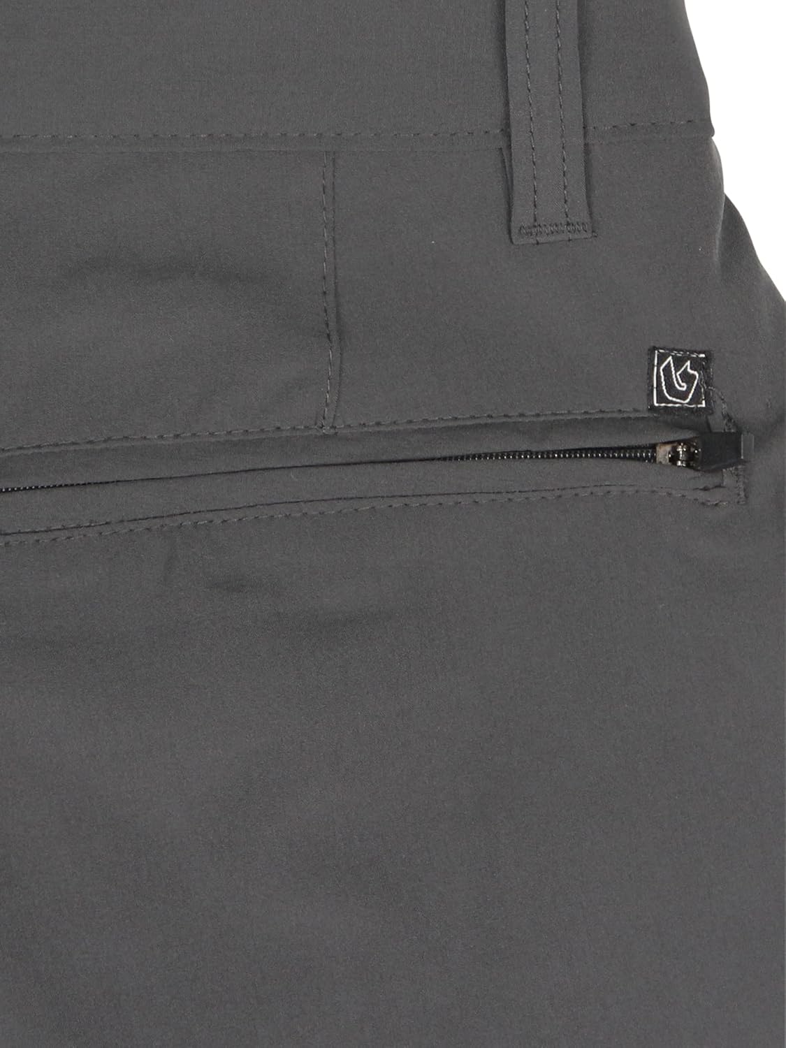 Men's Core Microfiber Stretch Fit Land & Sea Flat Front Shorts Charcoal - Image 2