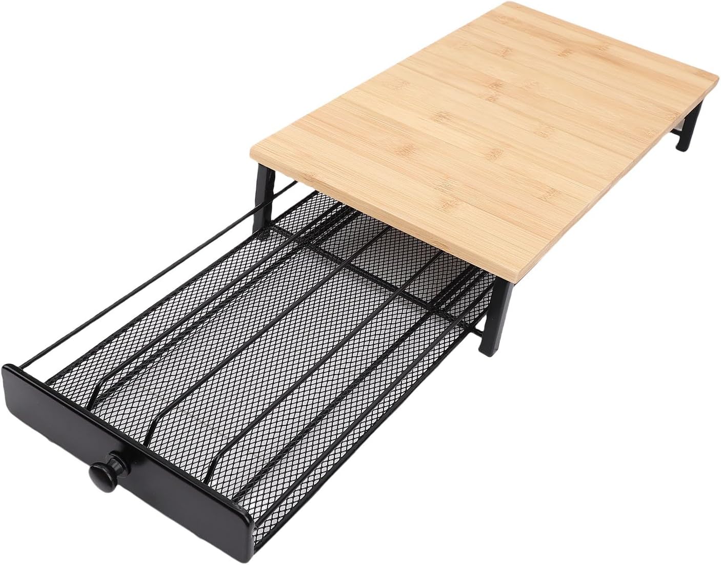 Jiawu Coffee Pod Holder, 40 Capacity Sliding Mesh Basket Coffee Organizer, Pod Organizer with Countertop Storage for Home Office Kitchen