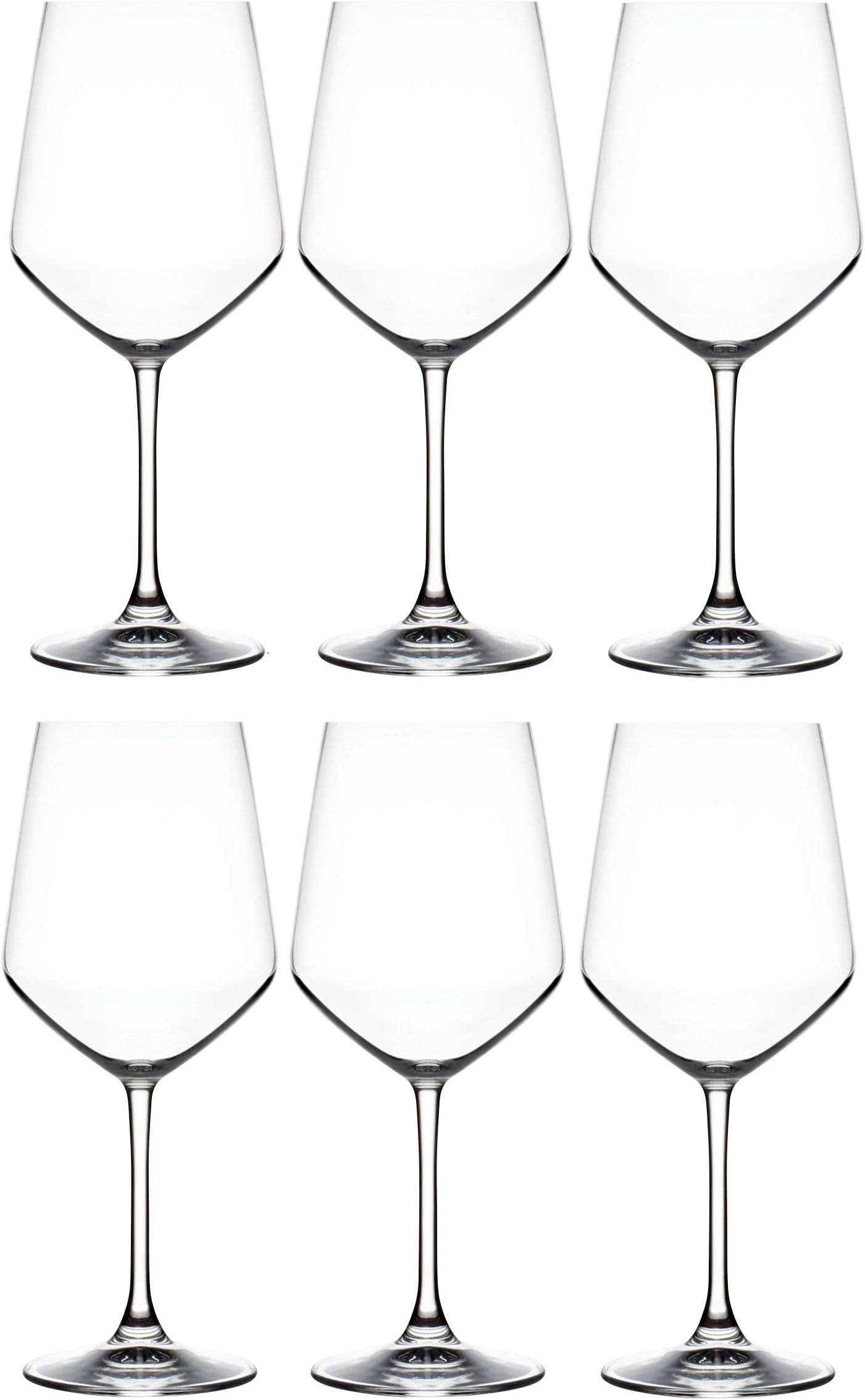 RCR Cristalleria ItalianaAria Collection 6 Piece Crystal Wine Glass Set transparent