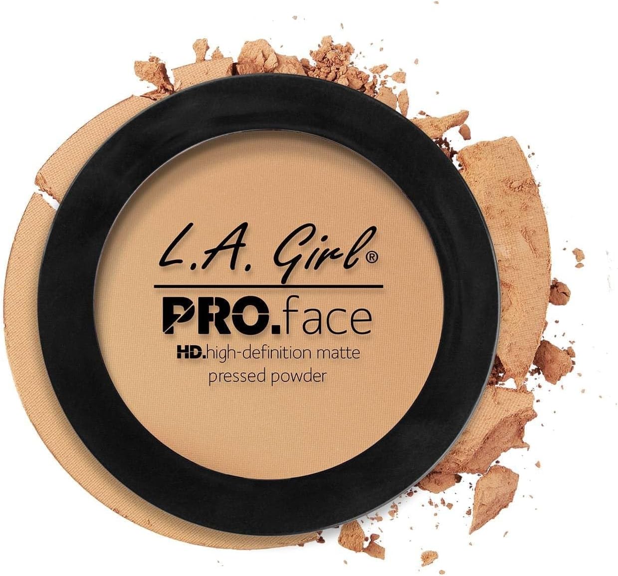 PRO.Face Matte Pressed Powder, Soft Honey GPP608 - Flawless, Long Lasting Matte Finish with Sheer to Buildable Coverage & Oil Control - Cruelty Free, Travel Compact with Mirror and Sponge