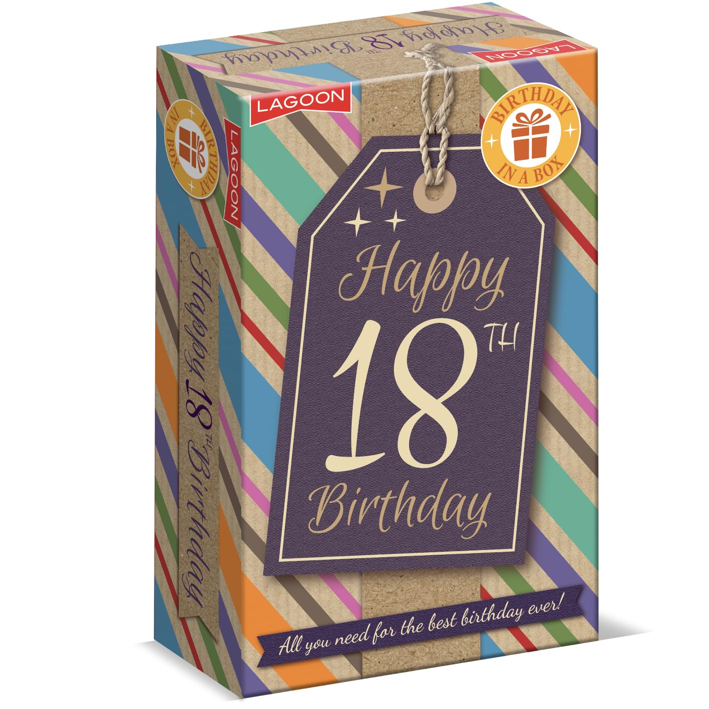 18th Birthday in a Box Gift Set  Complete Party Kit with Decorations Novelty