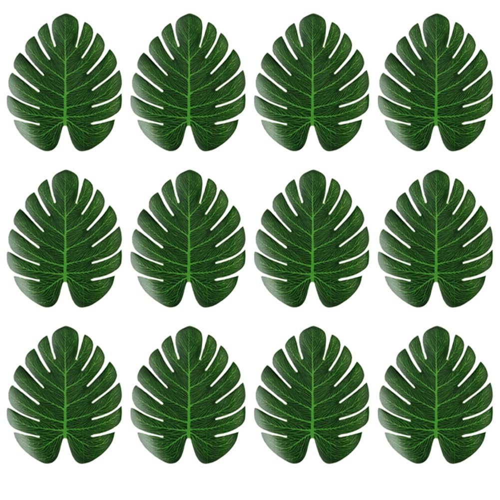 CTRLZS Artificial Tropical Palm Leaves Jungle Party Decoration Animal Summer Hawaiian Wedding Home Table Decor M Easy to Use