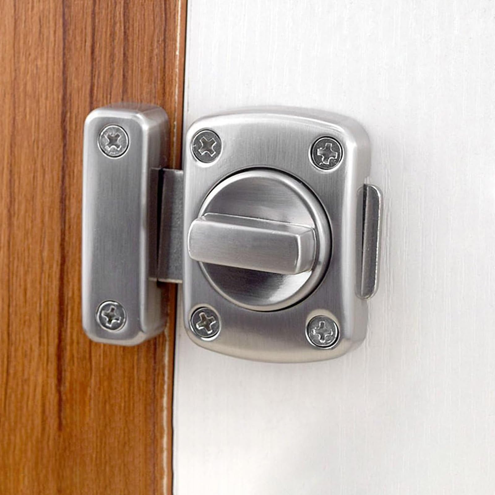 Chiavistello Quadrato Serratura Porta Lega Di Zinco Ispessita Chiavistello Per Porta In Legno A Prova Di Ruggine Design Universale Serratura Porta Interna Adatto A Tutti I Tipi Di Porte