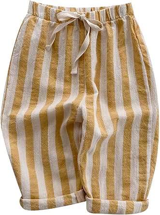 Generic Toddler Summer Pants Baggy Girls Boys Summer Solid Color Thin Anti Pants Bottoming Pants