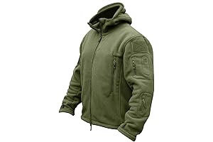 CRYSULLY Women's Tactical Sport Warm Fleece Hooded Outdoor Adventure Jacket Coat