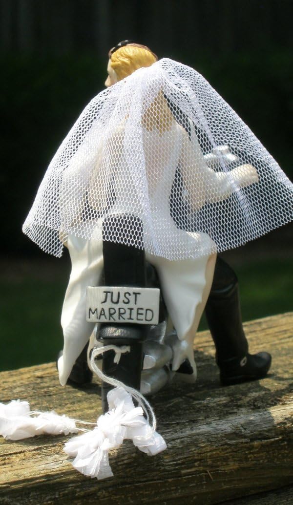 Motorcycle Biker Wedding Cake Topper By Magical Day