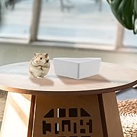 Vista 3 de iplusmile Cuenco de cerámica para hámster, blanco, 5