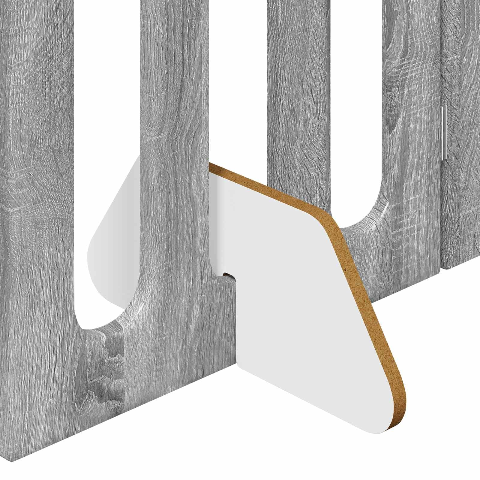 Valla plegable para mascotas de madera Sonoma gris 100,5 x 38 x 70 cm, 2 piezas con paneles plegables flexibles para interior, seguridad y protección de perros cachorros