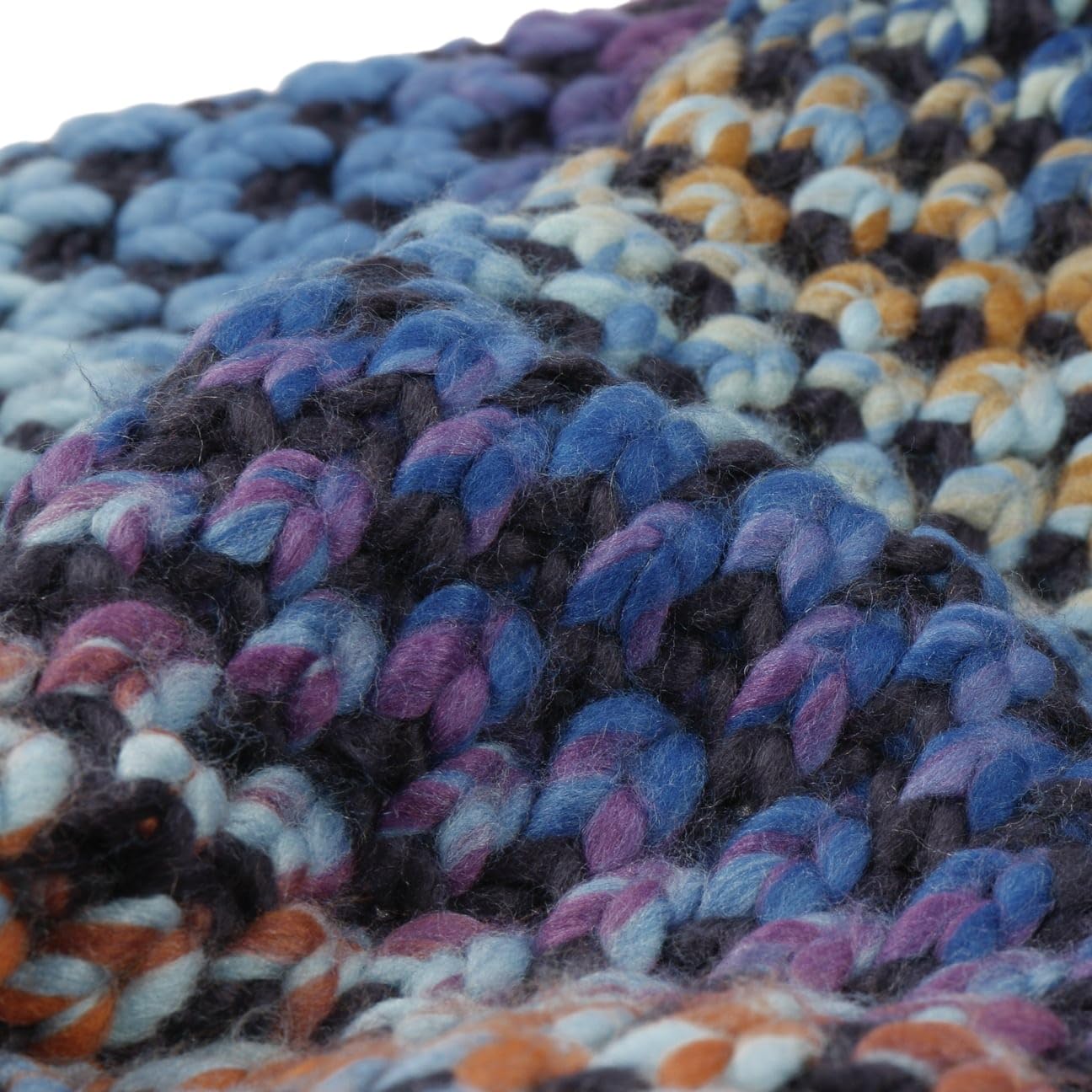 Barts Nicole Schal Winterschal Damenschal Damen - Streifenschal Strickschal mit Fransen Winter Herbst-Winter - One Size blau