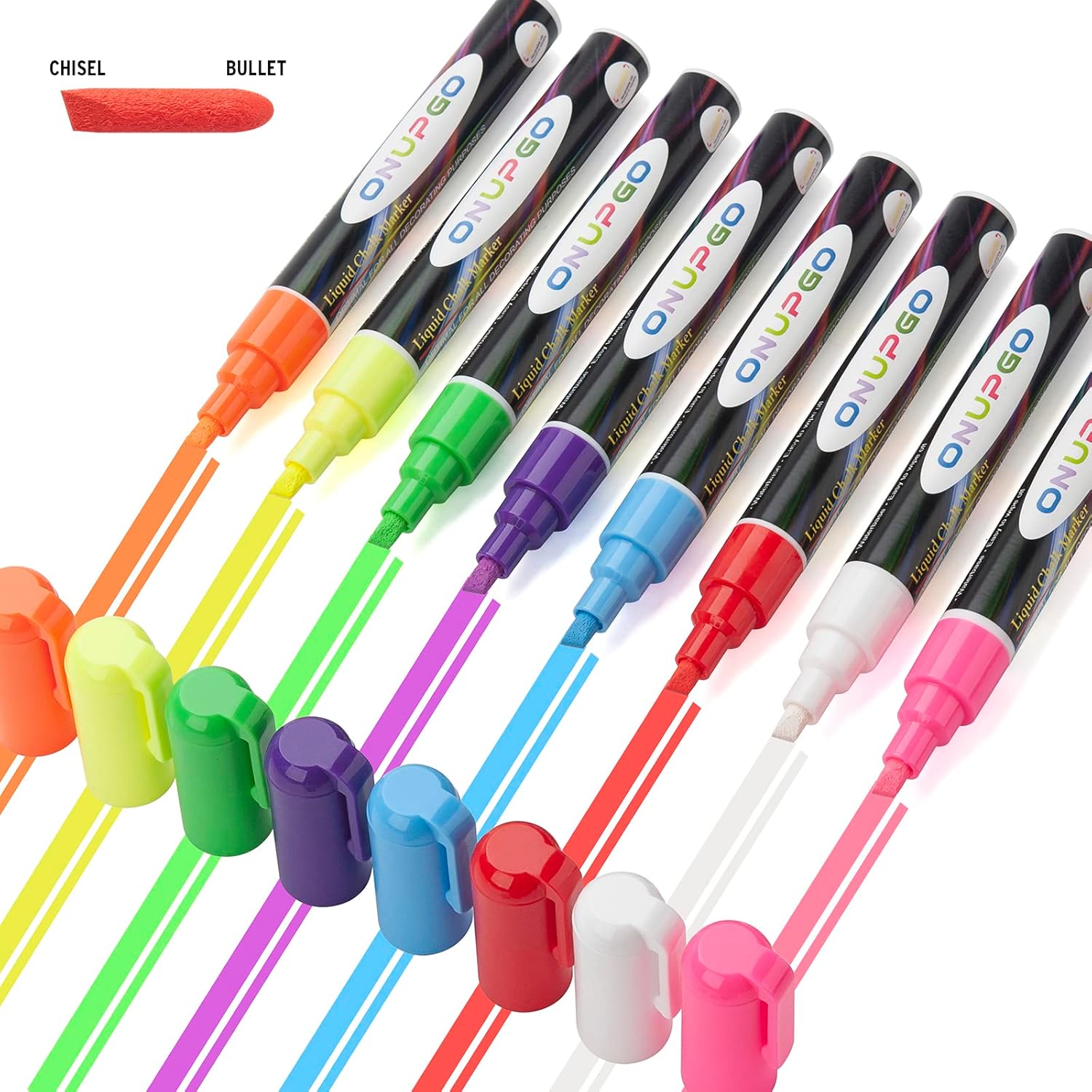 Liquid Chalk Markers, 8 Colors Chalk Pens for Blaboard,
