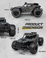 Tecnock 1:16 RC Monster Truck 2.4GHz LED világítással, terepjáró távirányítós autó 60 perc játékidővel 6