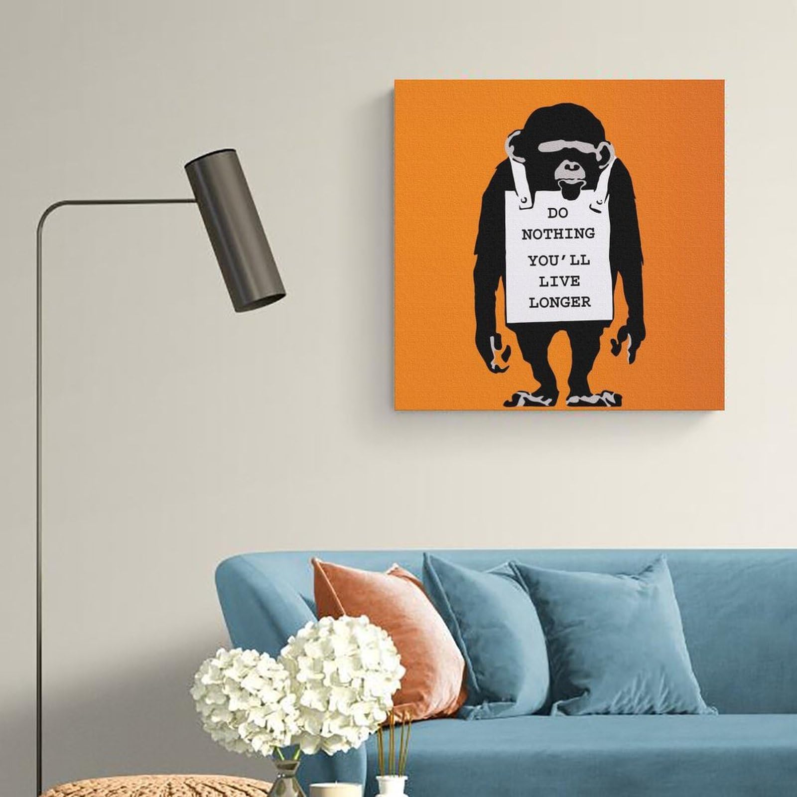 Amazon.co.jp: Banksyバンクシー絵画（ゴリラ・グラフィティ）アート